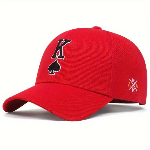 Embroidered Spade K Sun Hat - Image 4