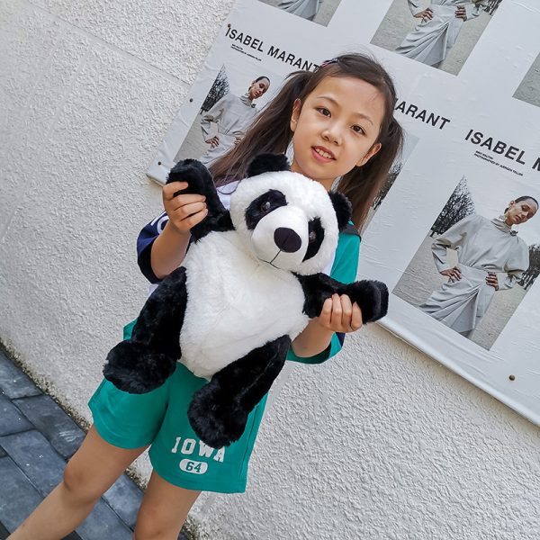 Cute Panda Small Backpack Fashion Boys And Girls Cartoon Plush Bag - Image 5