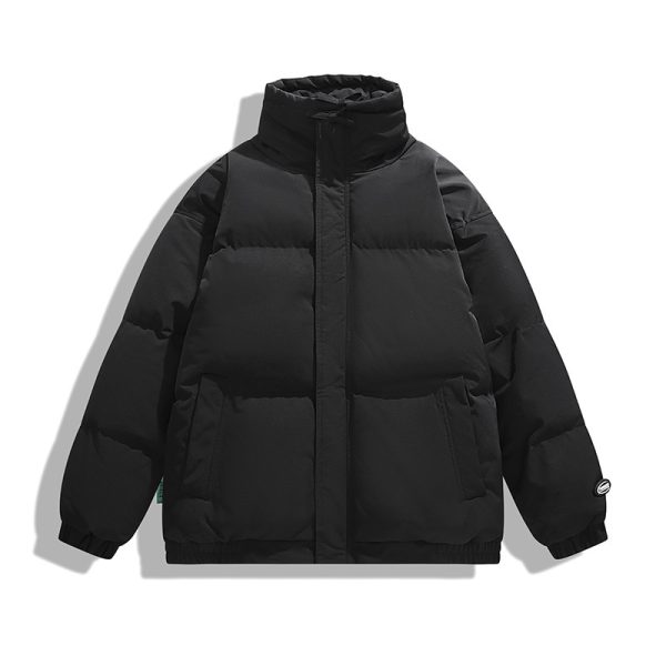 Winter Minimalist Casual Versatile Cotton Coat Men's Warm Jacket - Image 3