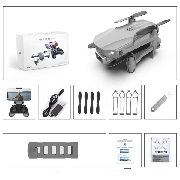 Folding Drone HD 4K Aerial Photography Mini Quadcopter Toy RC Airplane - Image 3
