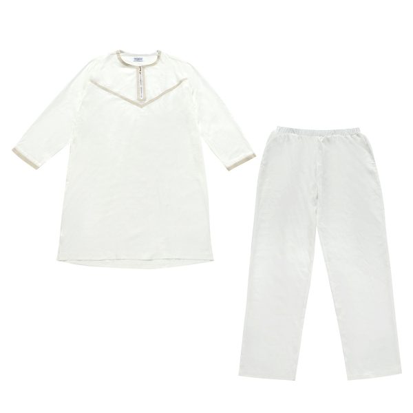 Men's Polyester Embroidered Robe Suit - Image 2