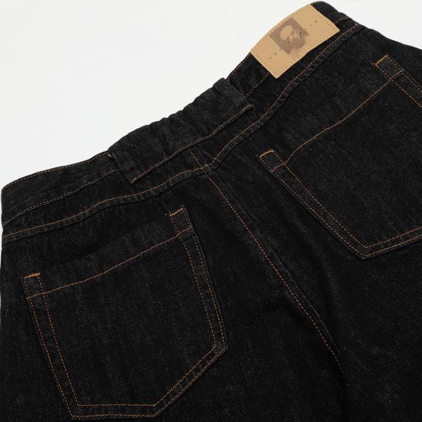 Washed Simple Solid Color Loose Wide-leg Pants - Image 4