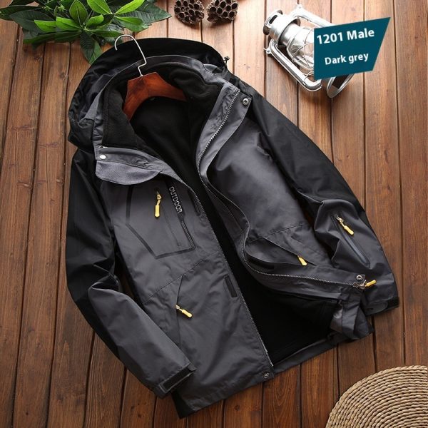 Men's Shell Jacket Three-in-one Warm Sportswear - Image 7