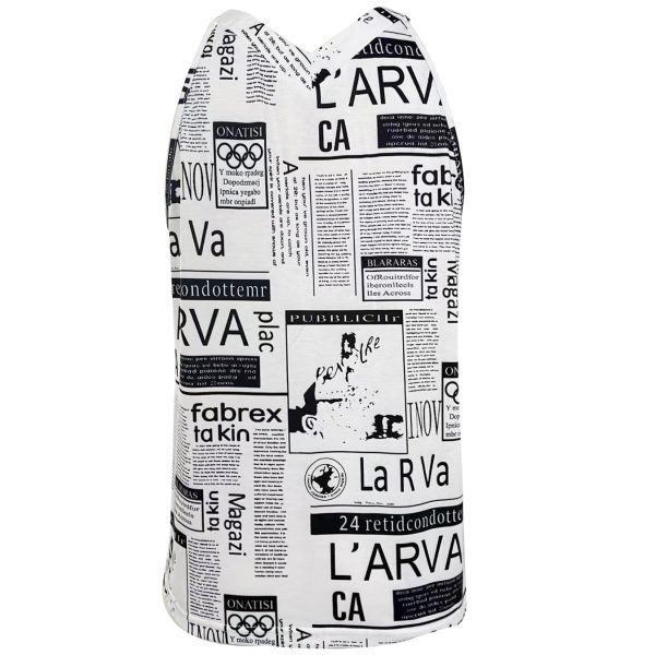 Ladies' V-neck Casual Retro Newspaper Drawing Printed Camisole Vest - Image 3