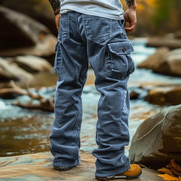 Retro Loose Cargo Pocket Foot Elastic Men's - Image 3