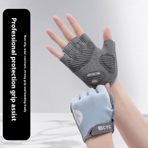 Thin Half Finger Exercise Anti Training Anti Slip Gloves - Image 4