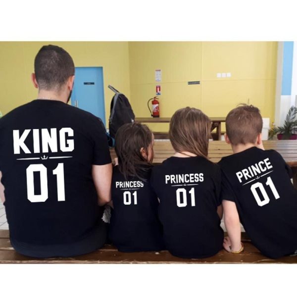 Popular Fashion Parent Child Outfits With Four Short Sleeves - Image 3