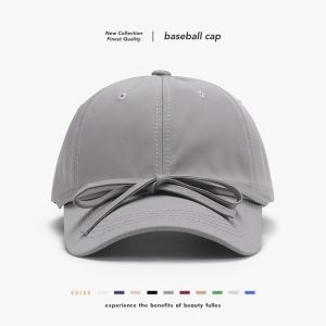 Spring And Autumn Bowknot Quick-drying Soft Top Women's Baseball Cap