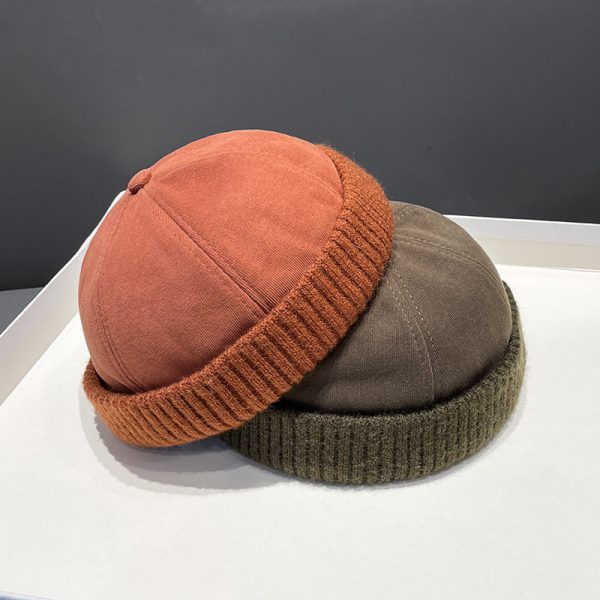 Autumn And Winter Deerskin Velvet Beret Melon Skin Hat - Image 4