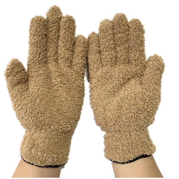 Half Velvet Comfortable Fine Fiber Dust Gloves - Image 3
