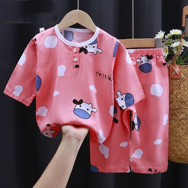 Summer Clothes Cotton Silk Air-conditioning Clothes Baby Clothes - Image 3