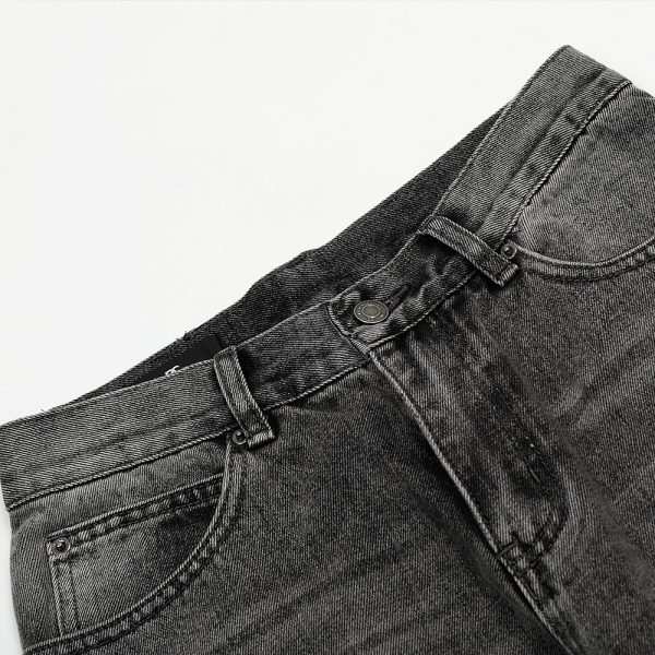 Retro Design Baggy Straight Trousers - Image 3