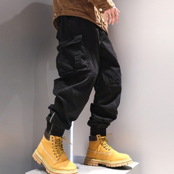 Foot Binding Zipper Design, Niche Casual Pants
