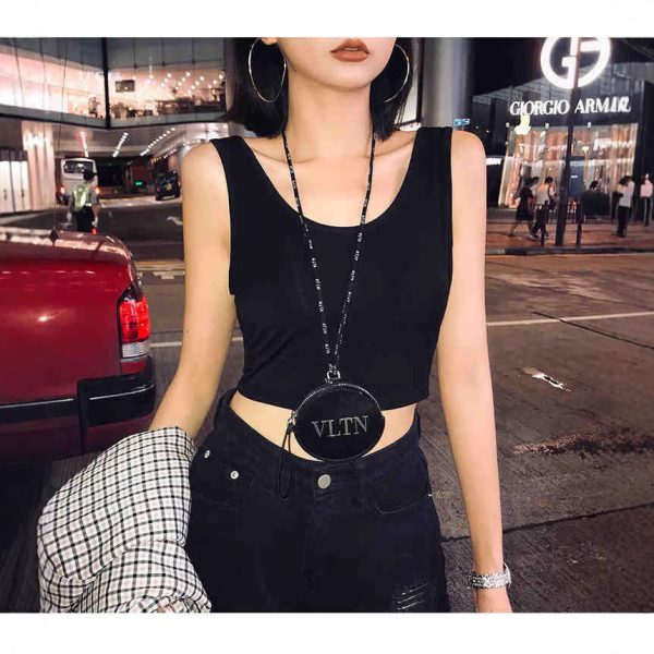 Short Midriff-baring Camisole Women's Summer All-matching - Image 3