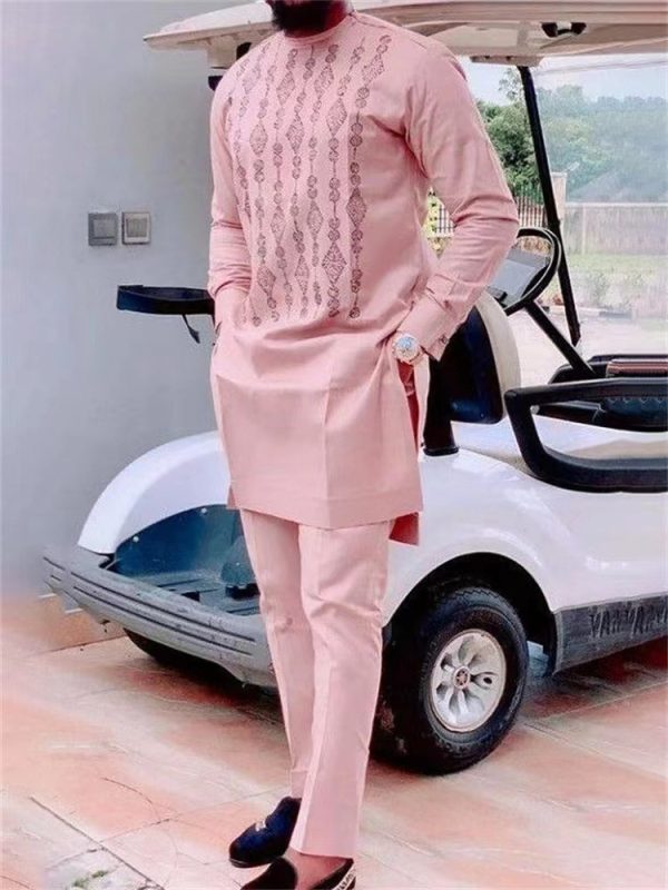 Suit African Ethnic Print Casual Men - Image 4
