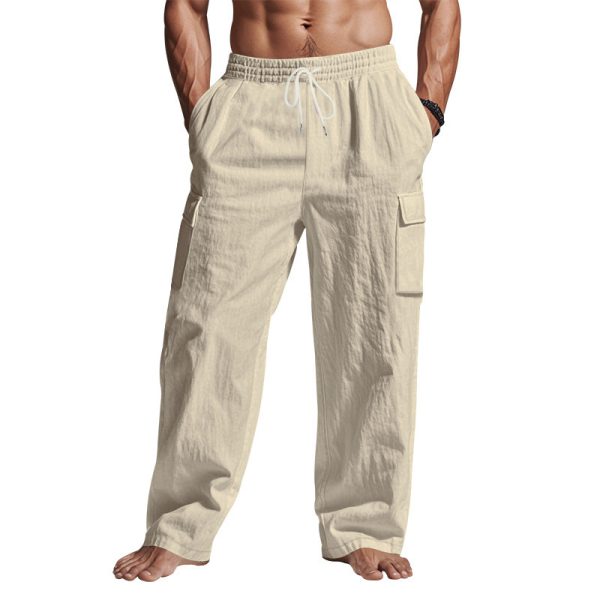 Multi-pocket Loose Casual Trend Wide-leg Pants - Image 8