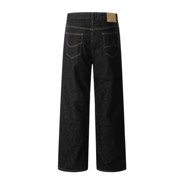 Street Trend Pure Color All-matching Mop Trousers - Image 2