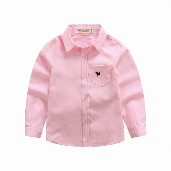 Children's Shirts Boys' Long-sleeved Shirts - Image 4