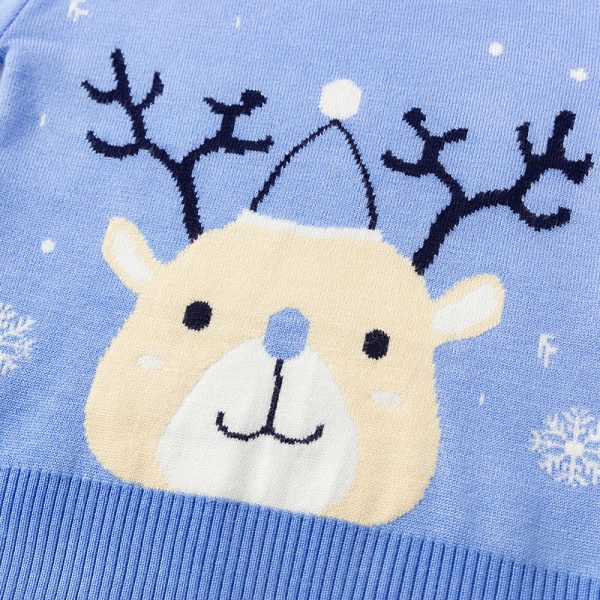 Christmas snowflake fawn sweater - Image 3