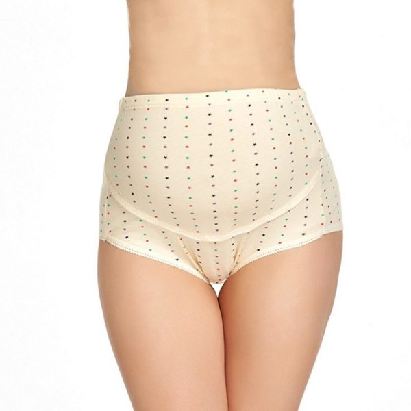 Pregnant women's underwear, stomach lift pants, maternity clothes, cotton, pregnant women's underwear, adjustable high waist pants - Image 2