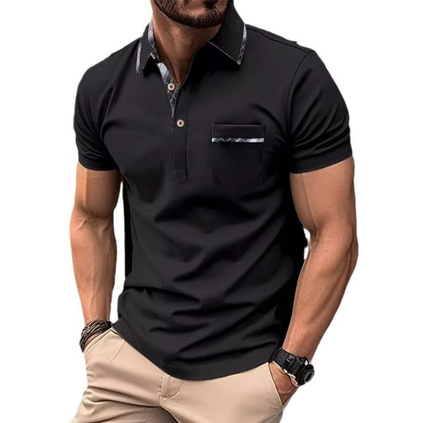 European And American Lapel T-shirt Polo Shirt - Image 4