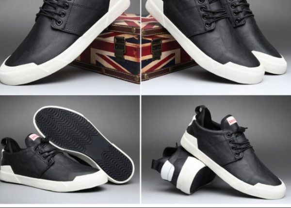 New Style Men's Leather Casual Shoes Flat Shoes - Image 4