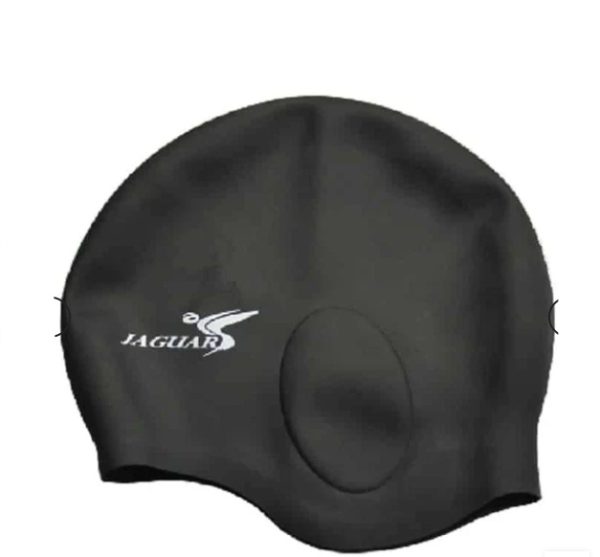 Fashion Pure Silicone Ear-protecting Swimming Cap - Image 2