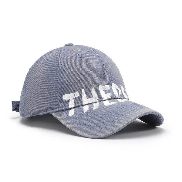 Letter Graffiti Curved Brim Soft Top Baseball Cap - Image 2