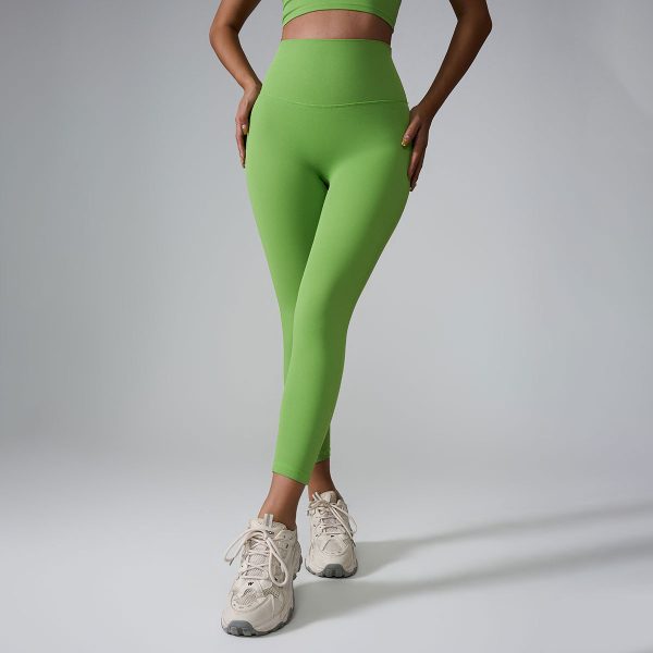 Yoga Pants Seamless Nude Feel High Waist Peach Pants Zero Sense Integrated Sports Yoga Pants Yoga Pants - Image 4