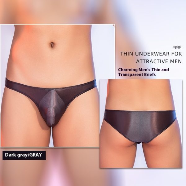 Men's Seamless Thin Silky Skin-friendly Briefs - Image 4