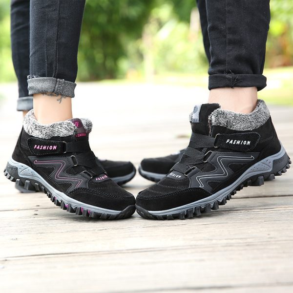 Men's And Women's Outdoor Cotton-padded Mid-top Sports Cotton Shoes - Image 4