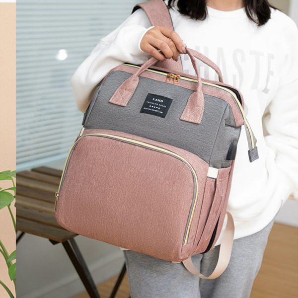 New Mummy Baby Crib Backpack Large Capacity Out Milk Insulated Bag Women - Image 3