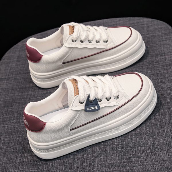 Flat All-Match Sports Casual White Shoes For Women - Image 3