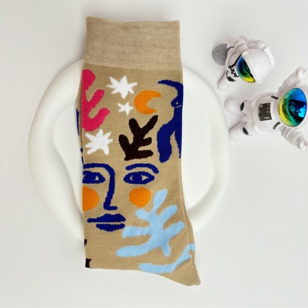 6 Pairs Of Comfortable Men's And Women's Socks - Stylish Design - Image 3