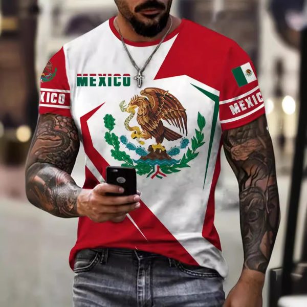 Eagle And Snake T-shirt Loose Round Neck Men's Short Sleeve T-shirt - Image 2