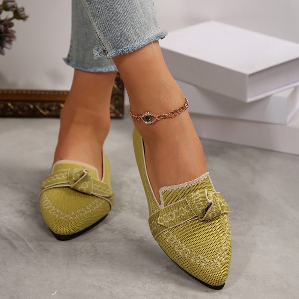 Bowknot Breathable Flat Shoes Women - Image 2