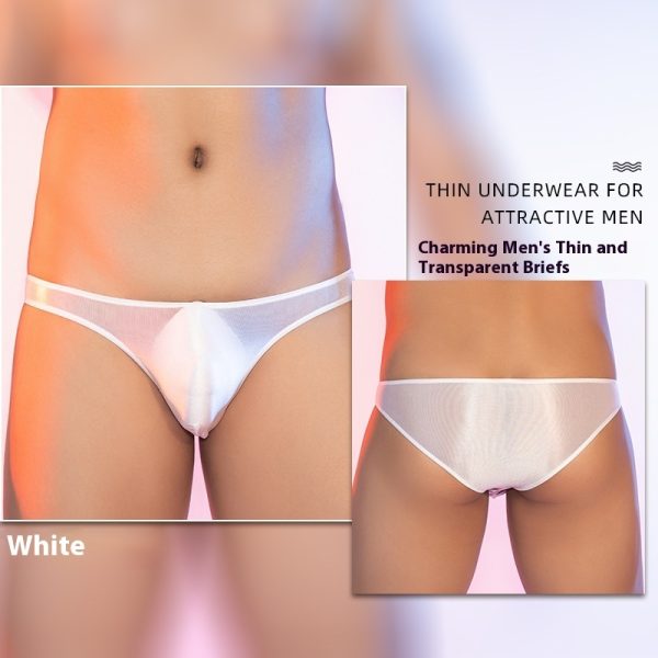 Men's Seamless Thin Silky Skin-friendly Briefs - Image 5