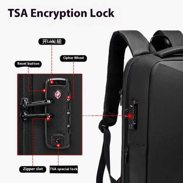 Men's Backpack Security Lock Backpack Business - Image 2