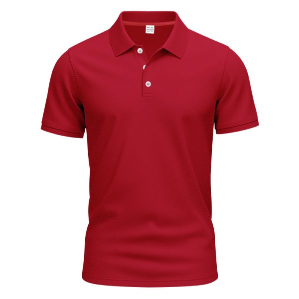 Men's Gentleman Loose Breathable Lapels Short Sleeve - Image 10