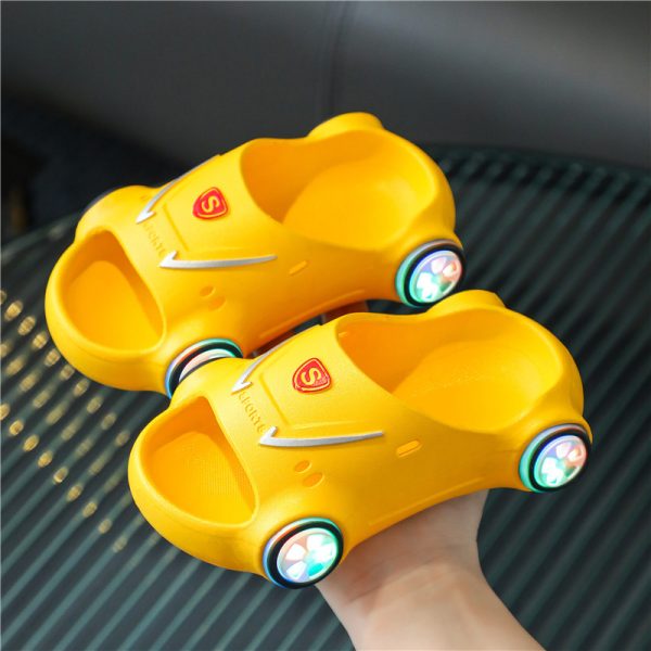 Kids Glowing Slippers Cartoon Car Sandals Children Sandals Anti Slip Boys Girls Luminous Slippers Summer Beach Shoes - Image 9