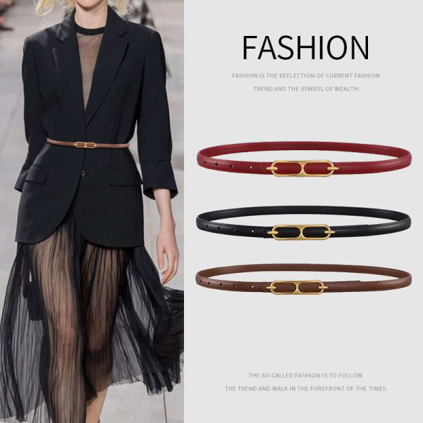 All-match Suit Waist-tight Dress Decoration Geometric Belt - Image 2