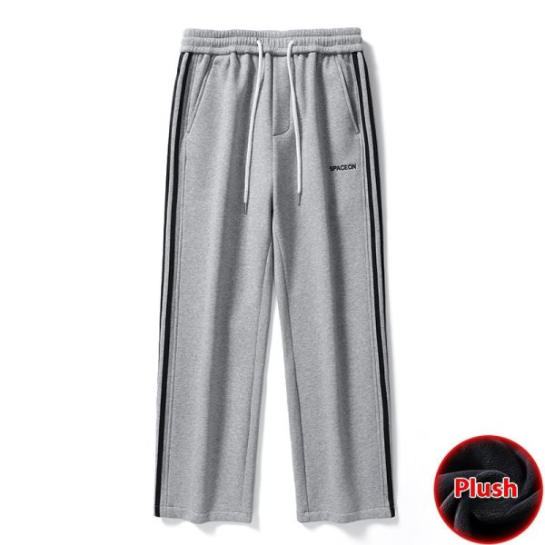 Sports Straight Fleece Padded Pants Men's Winter - Image 5