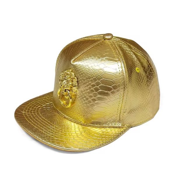 Men's PU Leather Hip-hop Baseball Cap - Image 4