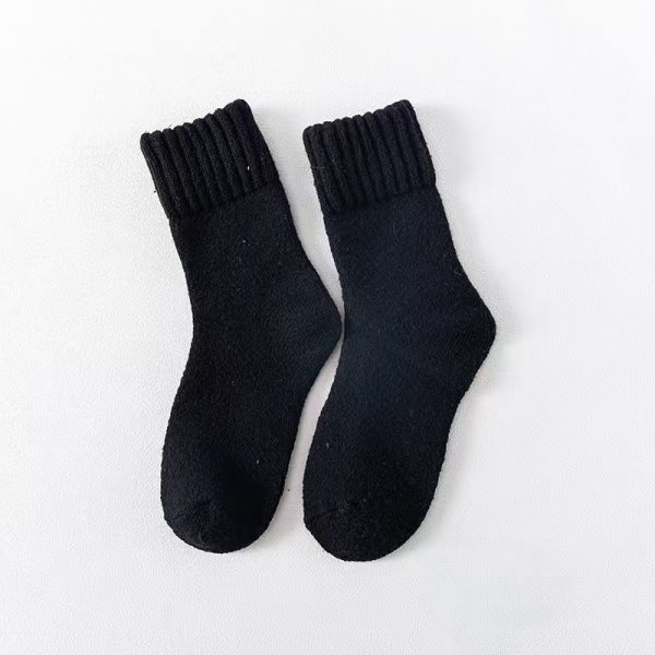 Wool Women's Medium Stockings Thickened Keep Warm Pure Color - Image 6