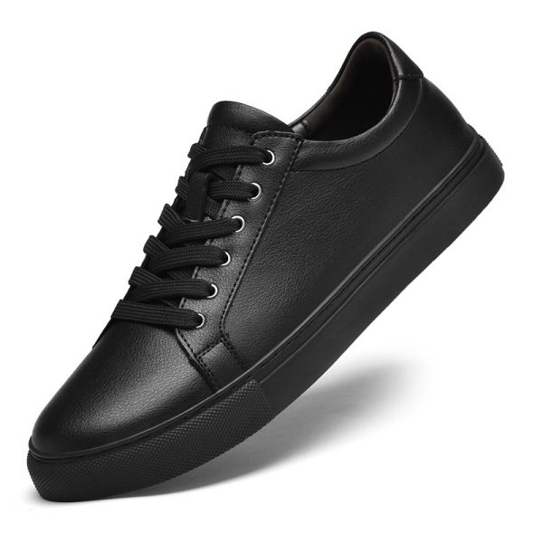 Punching Hollowed Leisure Cowhide Board Shoes - Image 4