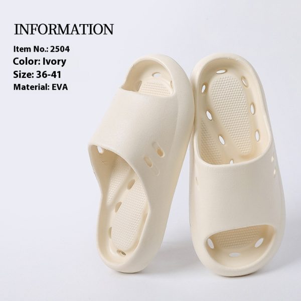 Women's Indoor Non-slip Bath Leaking Bathroom Slippers - Image 6