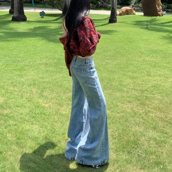 American Design High Waist Bootcut Jeans - Image 4