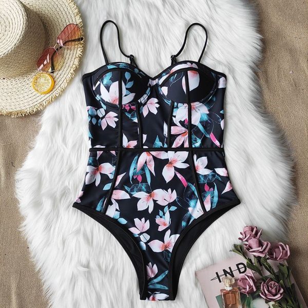 Swimming Women One-Piece Swimwear Bikini Suit - Image 5