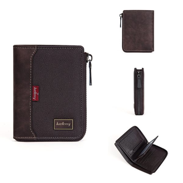 Men's Wallet Short And Simple Zipper Anti-magnetic Coin Purse - Image 4