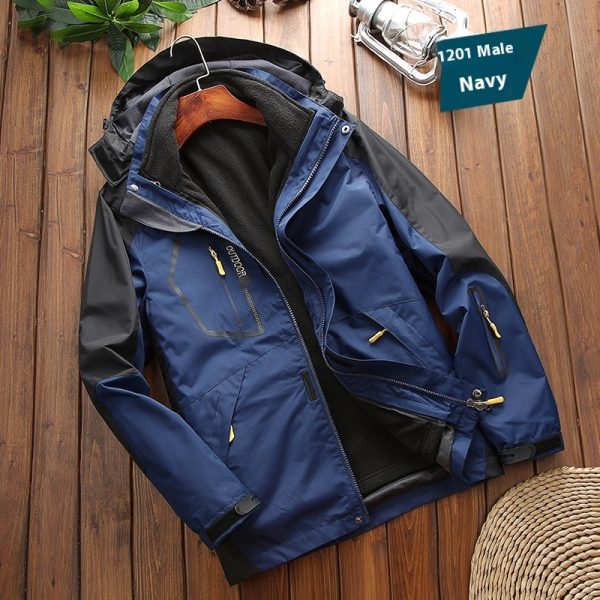Men's Shell Jacket Three-in-one Warm Sportswear - Image 10